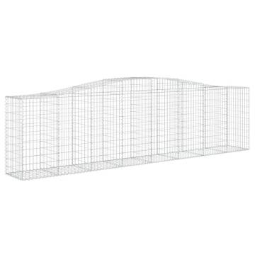 Arched Gabion Baskets 5 pcs 400x50x100/120 cm Galvanised Iron