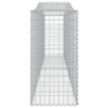 Arched Gabion Baskets 5 pcs 400x50x100/120 cm Galvanised Iron