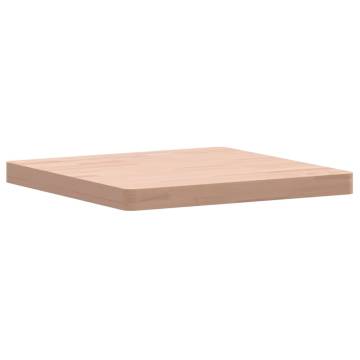 Table Top 50x50x4 cm Square Solid Wood Beech