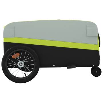 Bike Trailer Black and Green 45 kg Iron