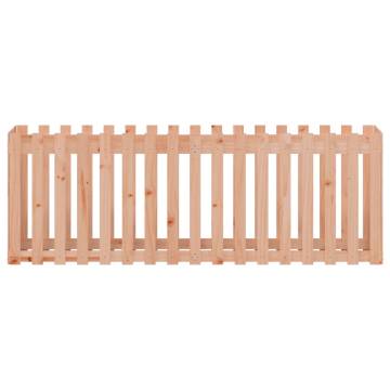 Garden Raised Bed with Fence Design 200x50x70 cm Solid Wood Douglas