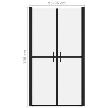 Shower Door Frosted ESG (93-96)x190 cm