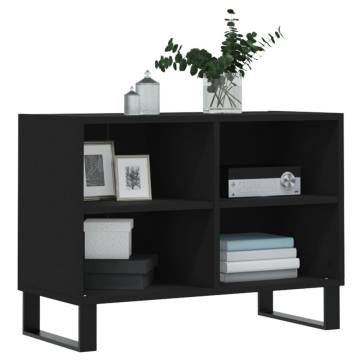 TV Cabinet Black 69.5x30x50 cm Engineered Wood