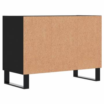 TV Cabinet Black 69.5x30x50 cm Engineered Wood