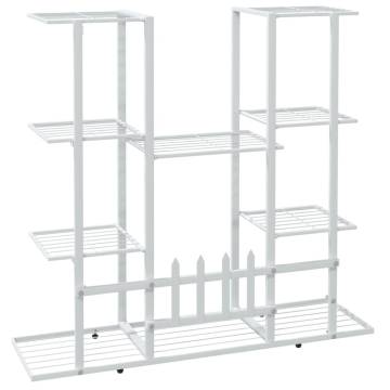 Flower Stand 94.5x25x89 cm White Iron