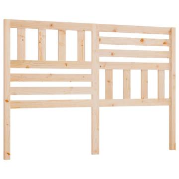 Bed Headboard 126x4x100 cm Solid Wood Pine