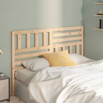 Bed Headboard 126x4x100 cm Solid Wood Pine