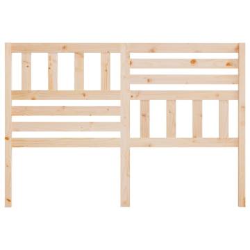 Bed Headboard 126x4x100 cm Solid Wood Pine