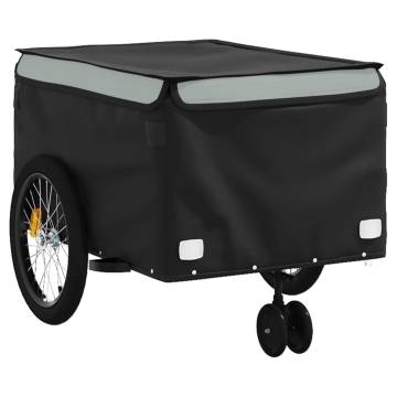 Bike Trailer Black and Grey 45 kg Iron