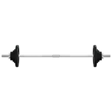 Barbell with Plates 60 kg Cast Iron