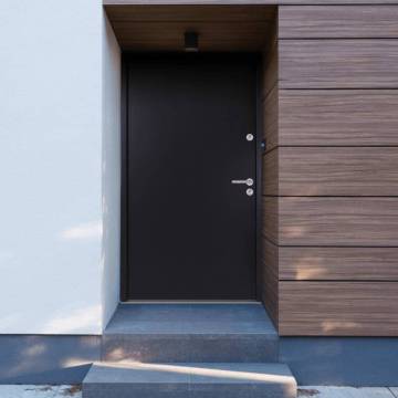 Front Door Anthracite 100x200 cm Aluminium