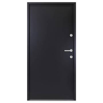 Front Door Anthracite 100x200 cm Aluminium