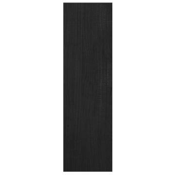 Book Cabinet/Room Divider Black 40x30x103.5 cm Solid Pinewood