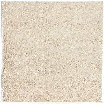 Shaggy Rug High Pile Modern Gold 120x120 cm