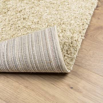 Shaggy Rug High Pile Modern Gold 120x120 cm