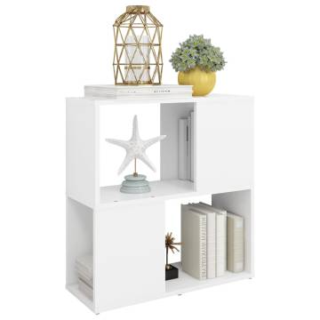 Book Cabinet White 60x24x63 cm Engineered Wood