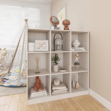 Book Cabinet/Room Divider White 104x33.5x110 cm Solid Pinewood