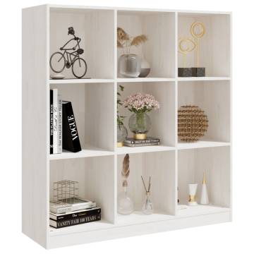 Book Cabinet/Room Divider White 104x33.5x110 cm Solid Pinewood