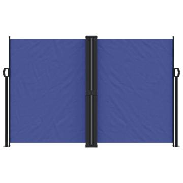 Retractable Side Awning Blue 160x1000 cm