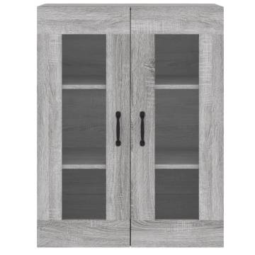 Wall Mounted Cabinets 2 pcs Grey Sonoma Engineered Wood