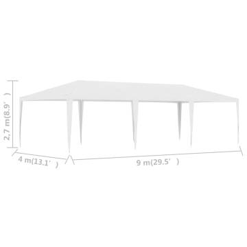 Party Tent 4x9 m White