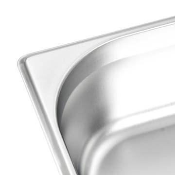 Gastronorm Containers 4 pcs GN 1/2 100 mm Stainless Steel