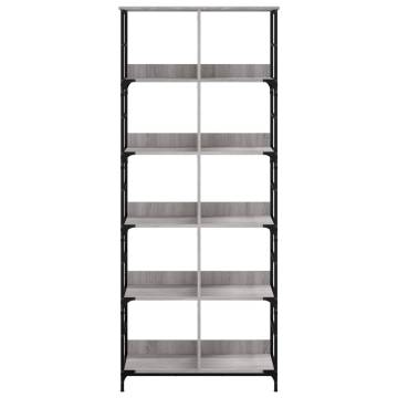 Bookshelf Grey Sonoma 78.5x33x188.5 cm Engineered Wood