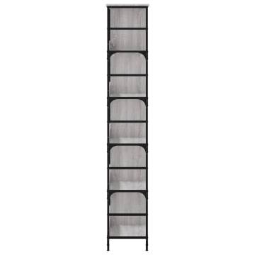 Bookshelf Grey Sonoma 78.5x33x188.5 cm Engineered Wood