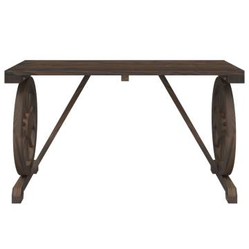 Garden Table 115x55x65 cm Solid Wood Fir