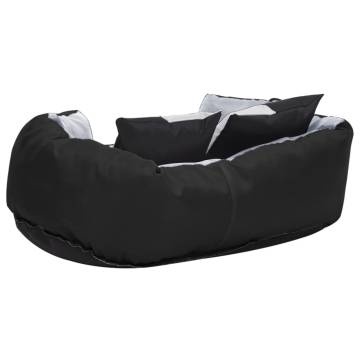 Reversible & Washable Dog Cushion Grey and Black 65x50x20 cm