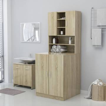 Washing Machine Cabinet Sonoma Oak