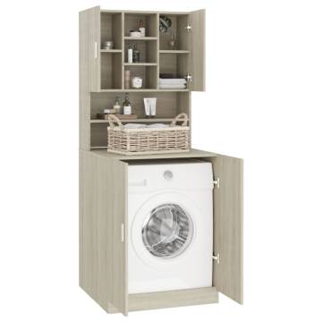 Washing Machine Cabinet Sonoma Oak