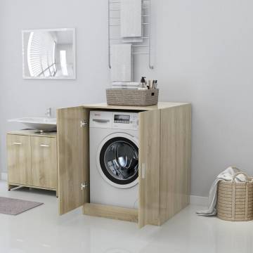 Washing Machine Cabinet Sonoma Oak