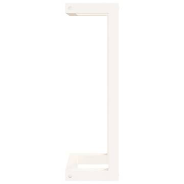 Towel Rack White 23x18x60 cm Solid Wood Pine