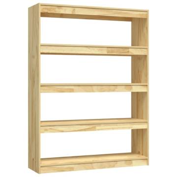 Book Cabinet/Room Divider 100x30x135.5 cm Solid Pinewood