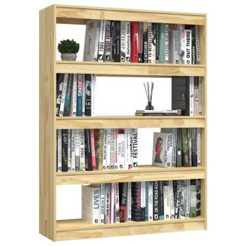 Book Cabinet/Room Divider 100x30x135.5 cm Solid Pinewood