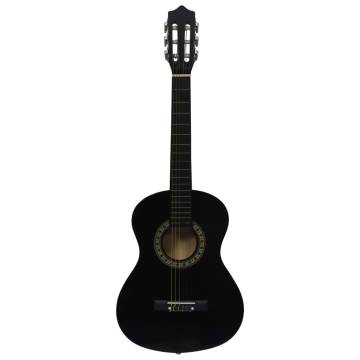 Classical Guitar for Beginner and Kid with Bag Black 1/2 34"