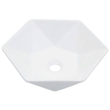 Wash Basin 41x36.5x12 cm Ceramic White