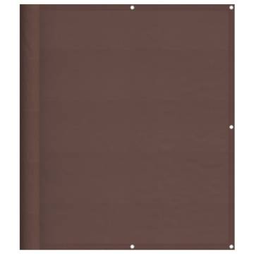 Balcony Screen Brown 120x800 cm 100% Polyester Oxford