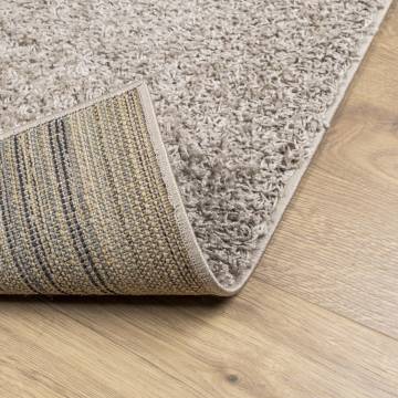 Shaggy Rug PAMPLONA High Pile Modern Beige 240x340 cm