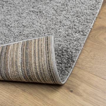 Shaggy Rug PAMPLONA High Pile Modern Grey 60x110 cm