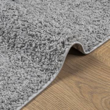 Shaggy Rug PAMPLONA High Pile Modern Grey 60x110 cm