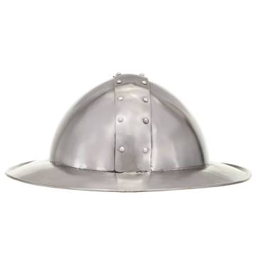 Medieval Knight Helmet Antique Replica LARP Silver Steel