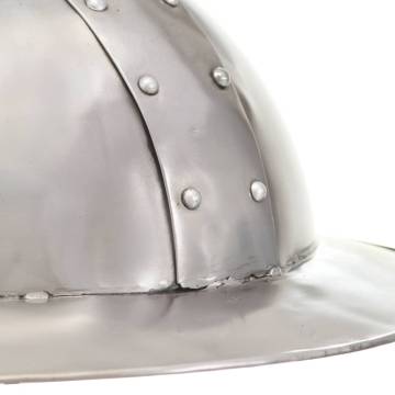 Medieval Knight Helmet Antique Replica LARP Silver Steel