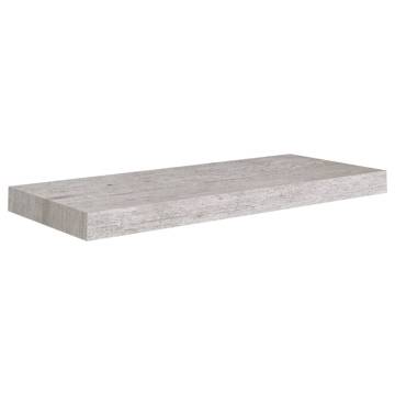 Floating Wall Shelf Concrete Grey 60x23.5x3.8 cm MDF