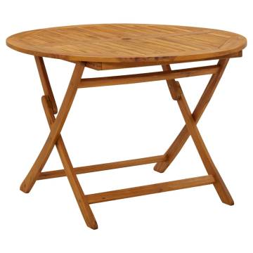 Folding Garden Table 110 cm Solid Acacia Wood