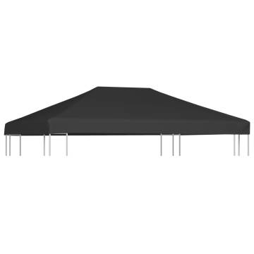 Gazebo Top Cover 270 g/m² 4x3 m Black