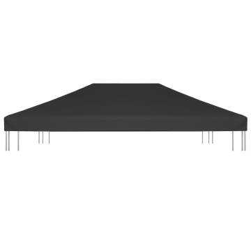 Gazebo Top Cover 270 g/m² 4x3 m Black