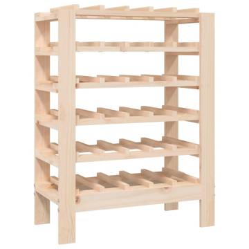 Wine Rack 61.5x30x82 cm Solid Wood Pine