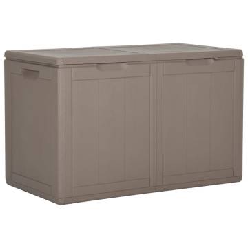 Garden Storage Box 180L Brown PP Rattan